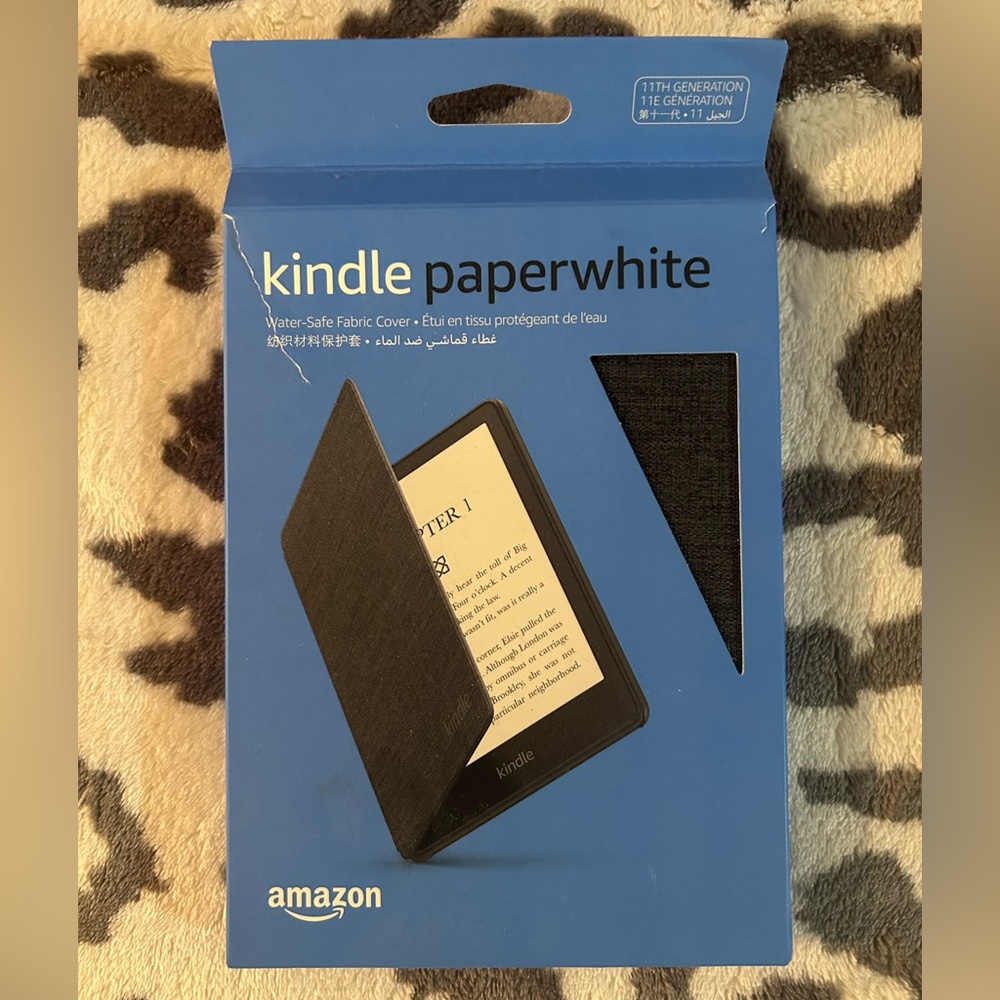 Amazon Black Kindle Paperwhite Cover Book-Style